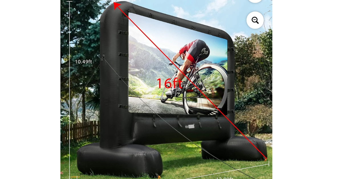 VIVOHOME 16ft inflatable movie screen