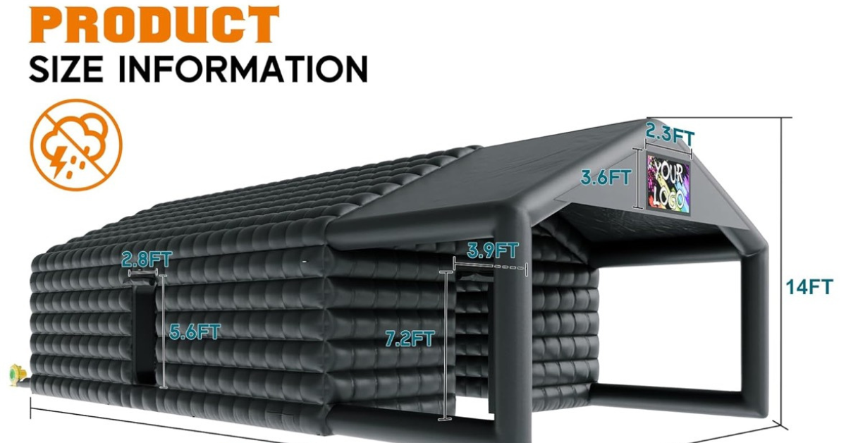 Tent dimensions — Pop Party Co.